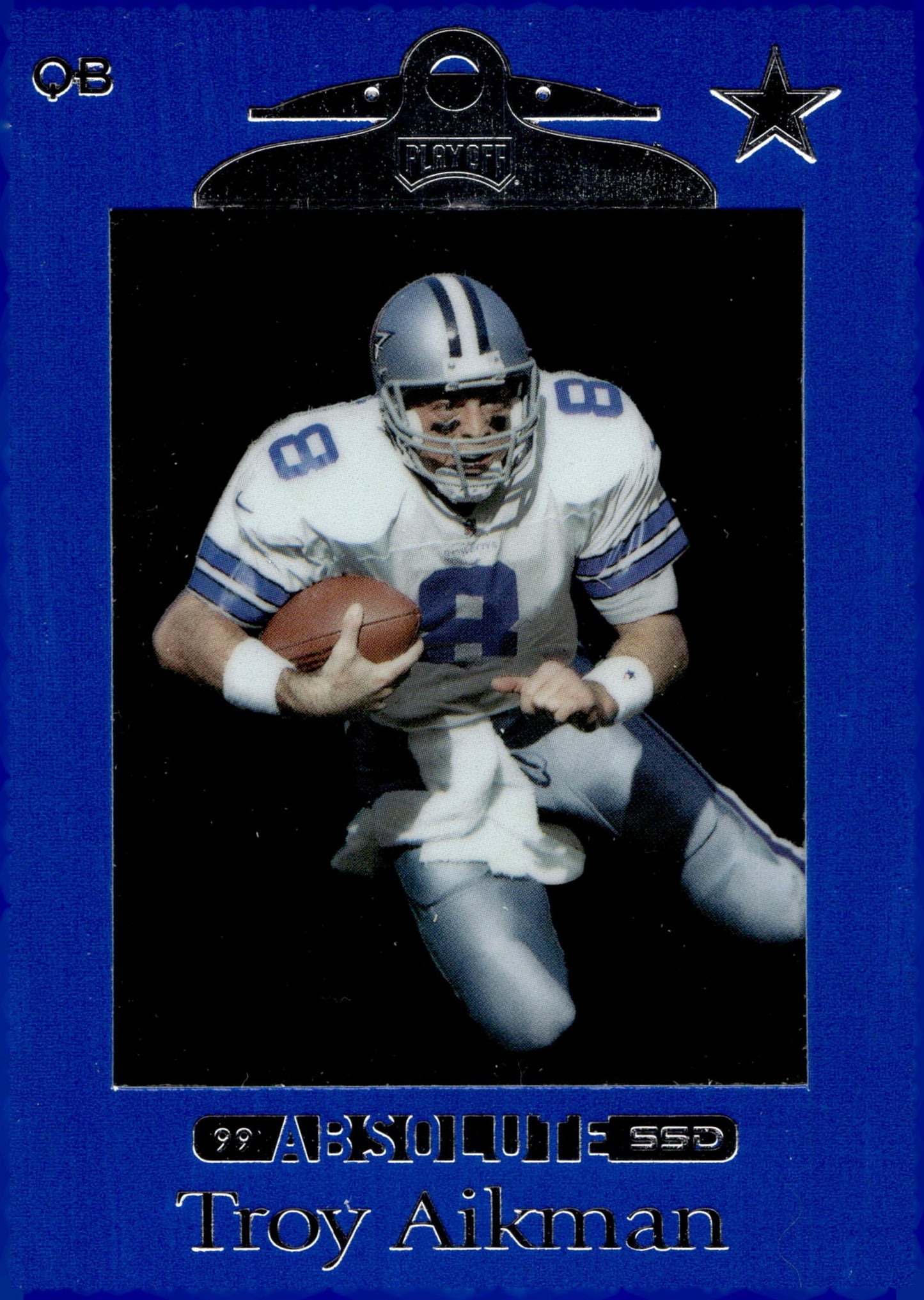 Troy Aikman 1999 Playoff Absolute SSD Blue #26 - Collector Store LLC