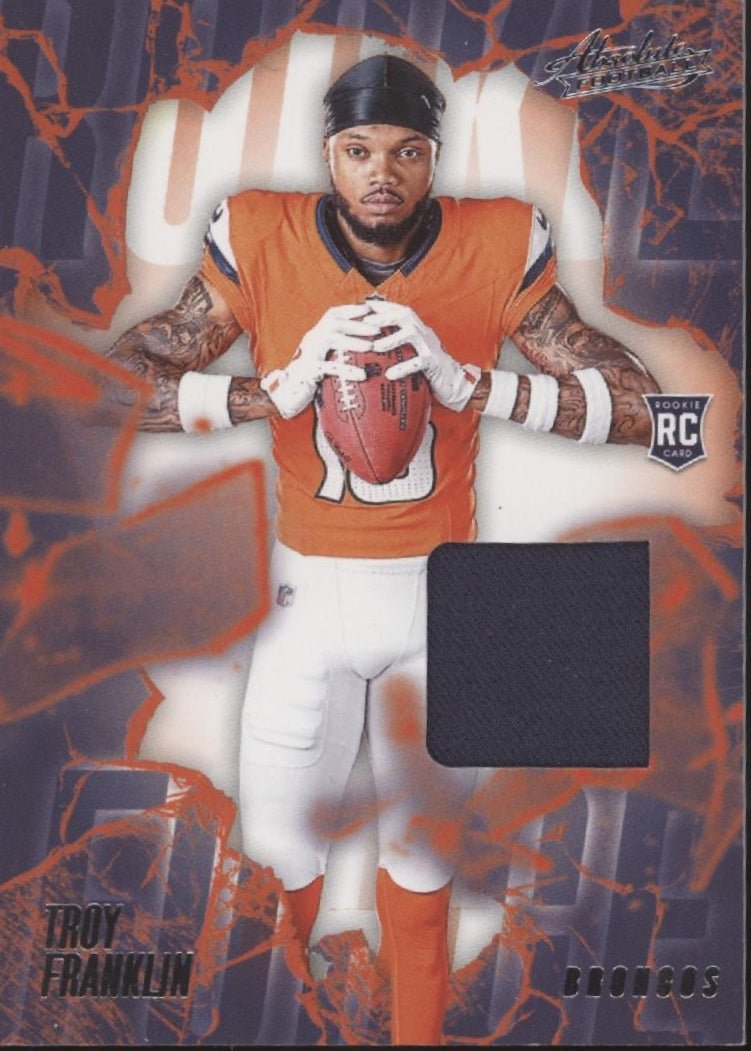 Troy Franklin 2024 Panini Absolute Rookie Force Swatch RC #RF - TFN - Collector Store LLC