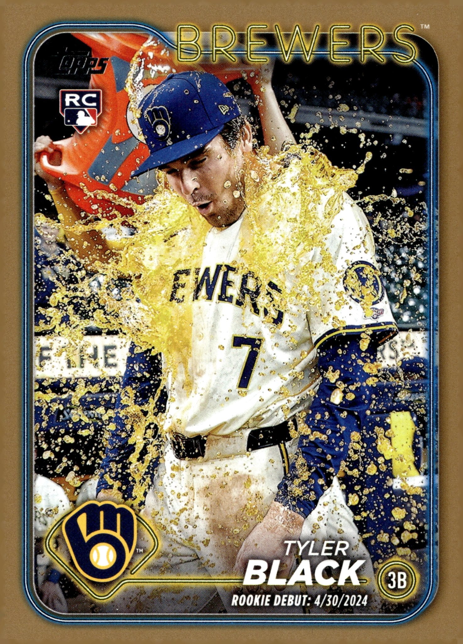 Tyler Black 2024 Topps Update Series Gold RC 2000/2024 #US150 - Collector Store LLC