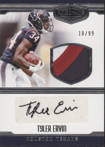 Tyler Ervin 2016 Panini Plates & Patches Swatch Auto 18/99 #14 - Collector Store LLC