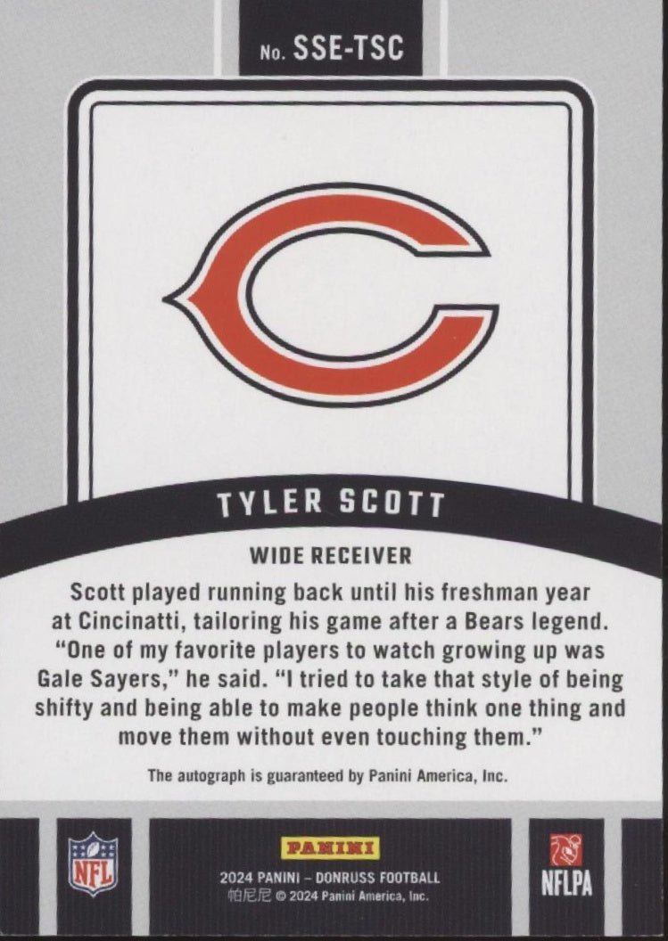 Tyler Scott 2024 Panini Donruss Signature Series Auto #SSE - TSC - Collector Store LLC