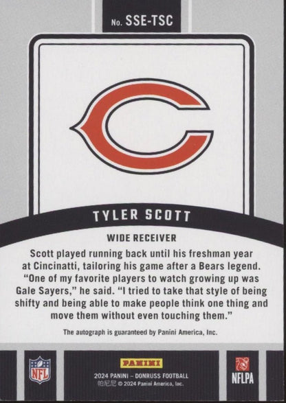 Tyler Scott 2024 Panini Donruss Signature Series Auto #SSE - TSC - Collector Store LLC