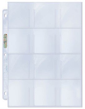 Ultra Pro: 12 - Pocket for 2 - 1/4" X 2 - 1/2" Platinum Series Pocket Pages (100ct) - Collector Store LLC