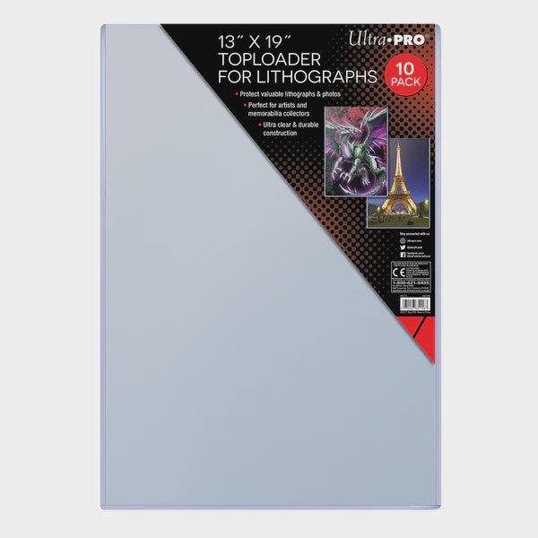 Ultra Pro: 13" x 19" Lithograph Toploaders (10ct) - Collector Store LLC