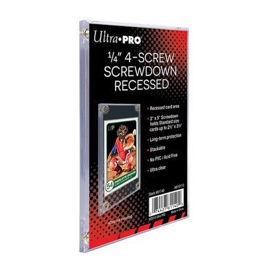 Ultra Pro: 1/4" 4 - Screw Screwdown Recessed Holder - Collector Store LLC