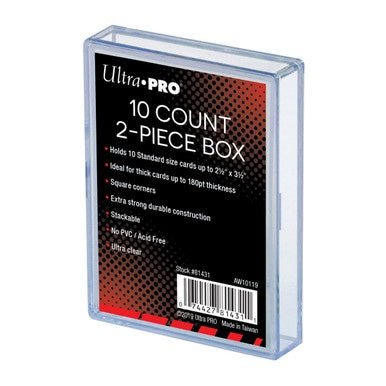 Ultra Pro: 2 - Piece Clear 10 Card Storage Box - Collector Store LLC