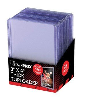 Ultra Pro: 3" x 4" Clear Action Packed 55PT Toploaders (25ct) - Collector Store LLC