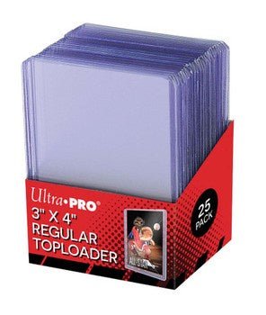 Ultra Pro: 3" x 4" Clear Regular Toploaders (25ct) for Standard Size Cards - Collector Store LLC