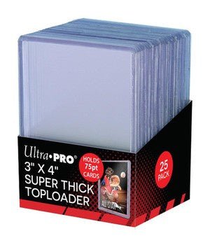 Ultra Pro: 3" x 4" Clear Thick 75PT Toploaders (25ct) - Collector Store LLC