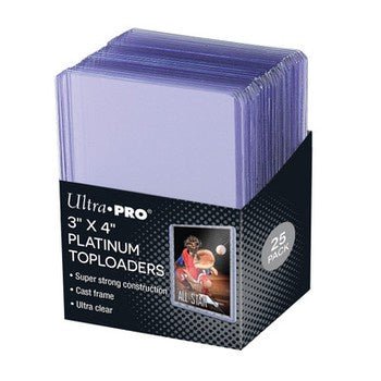 Ultra Pro: 3" x 4" Ultra Clear Platinum Toploaders (25ct) - Collector Store LLC