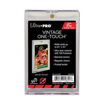 Ultra Pro: 35PT Vintage Card UV ONE - TOUCH Magnetic Holder - Collector Store LLC