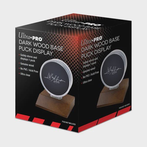 Ultra Pro: Hockey Puck Wood Base Display Holder - Collector Store LLC