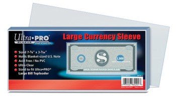 Ultra Pro: Large Currency Sleeves (100ct) - Collector Store LLC