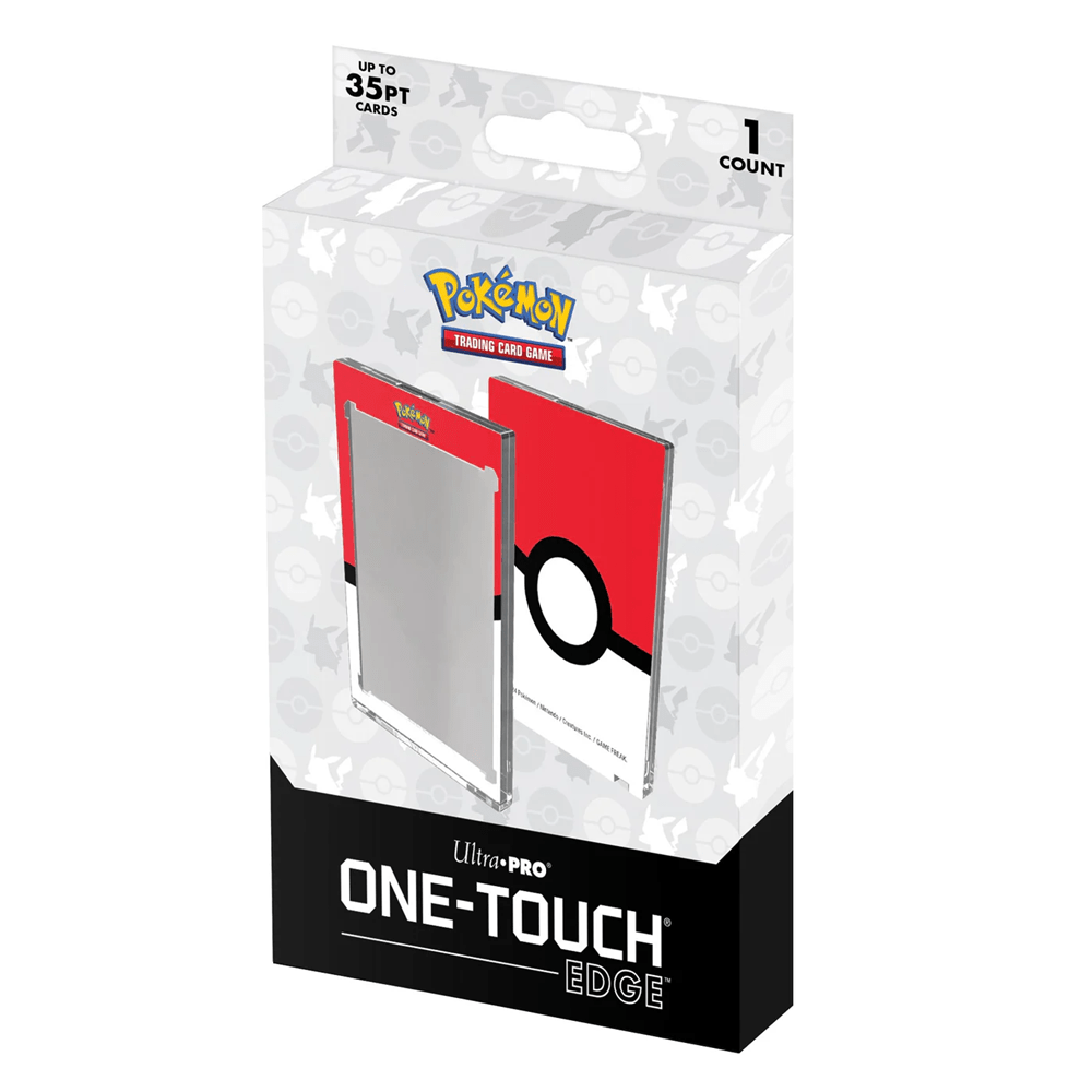 Ultra Pro: Single 35pt ONE - TOUCH Edge - Poké Ball Printed Magnetic Card Holder for Pokémon - Collector Store LLC