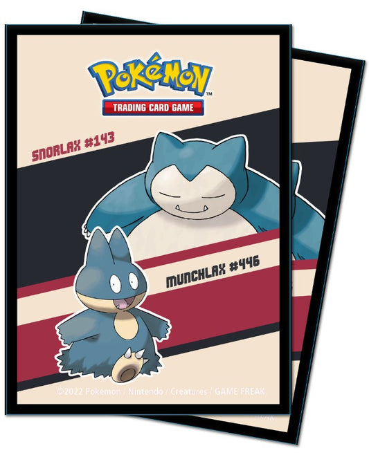 Ultra Pro: Snorlax and Munchlax Standard Deck Protector Sleeves (65ct) - Collector Store LLC