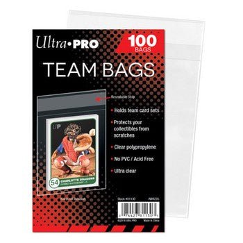 Ultra Pro: Team Bags Resealable Sleeves (100ct) - Collector Store LLC