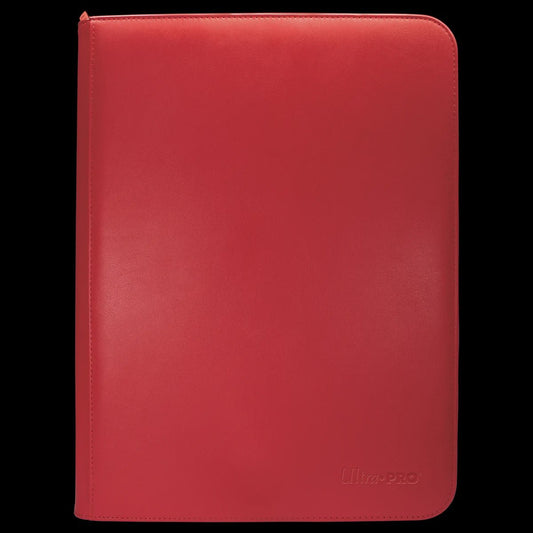 Ultra Pro: Vivid 9 - Pocket Zippered PRO - Binder (Red) - Collector Store LLC