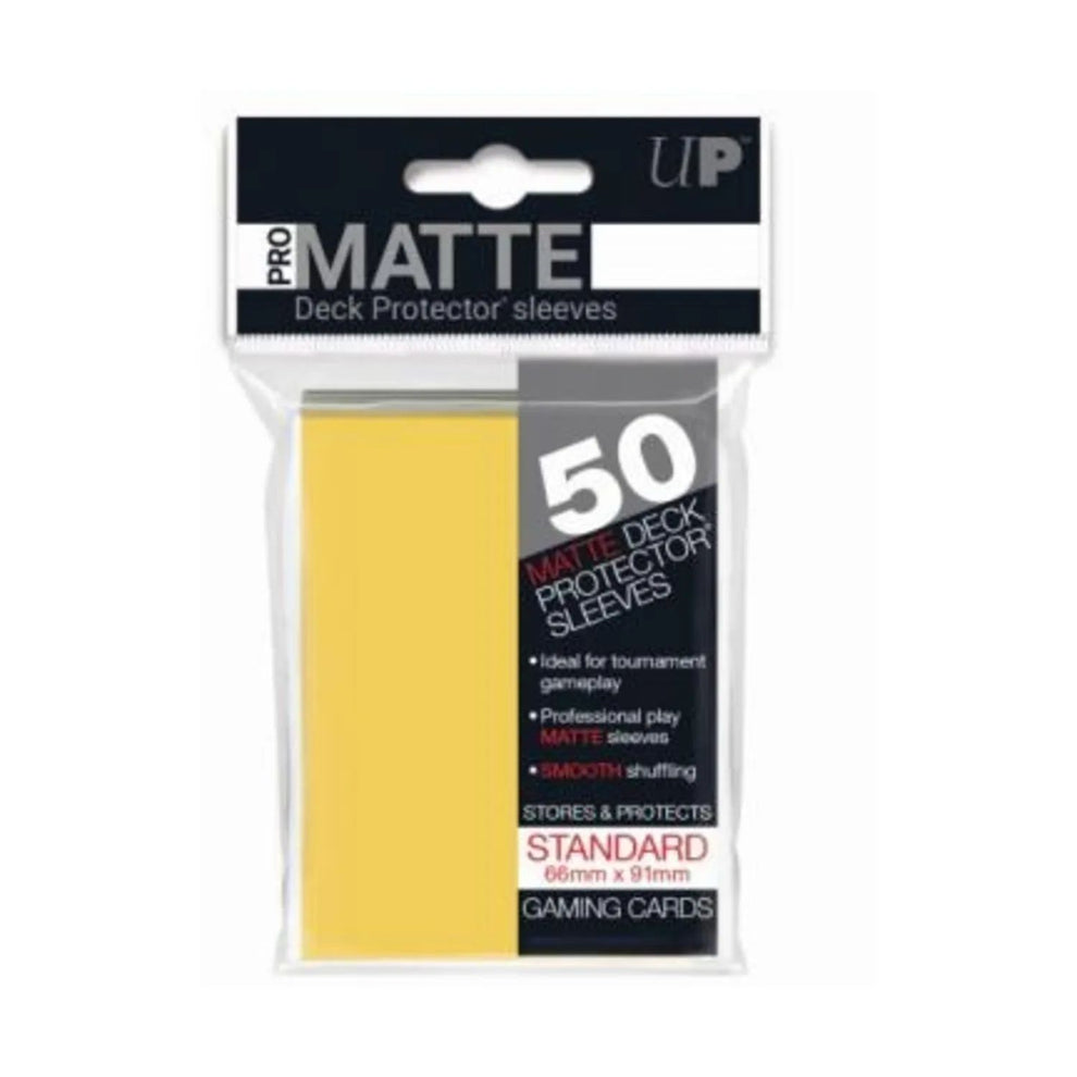 pro matte card sleeves Ultra Pro Matte Sleeves Yellow
