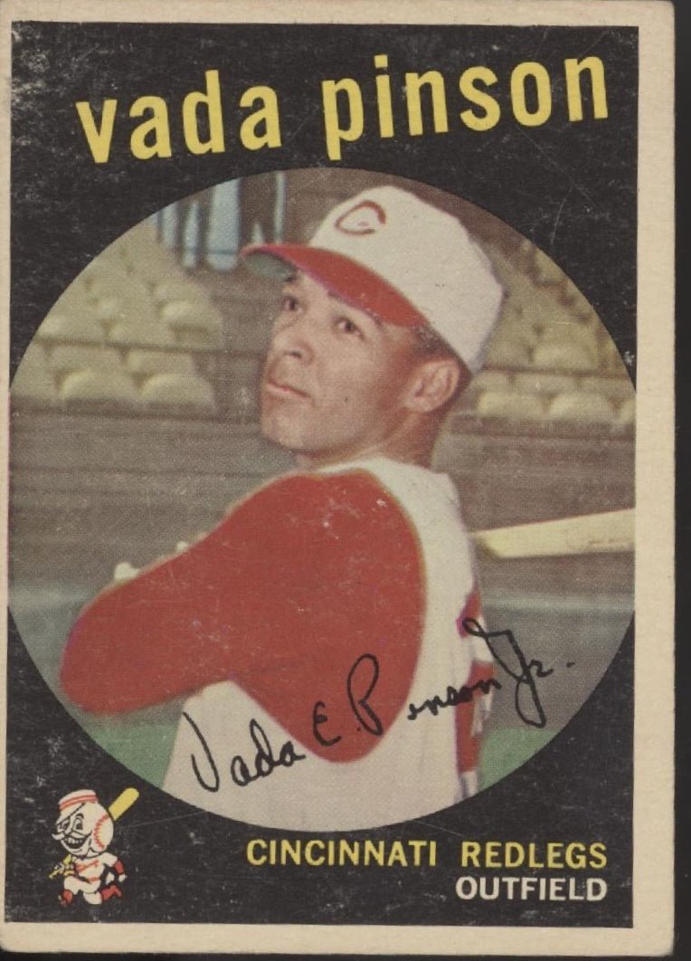 Vada Pinson 1959 Topps #448 Cincinnati Redlegs VG - Collector Store LLC