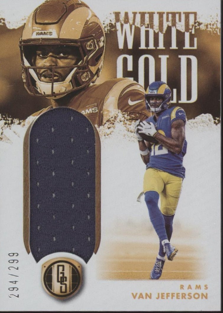 Van Jefferson 2022 Panini Gold Standard White Gold Swatch 294/299 #WG - VJE - Collector Store LLC