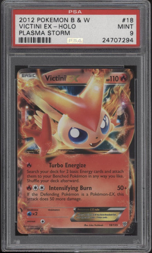Victini ex Pokemon Plasma Storm 18 PSA 9 - Collector Store LLC