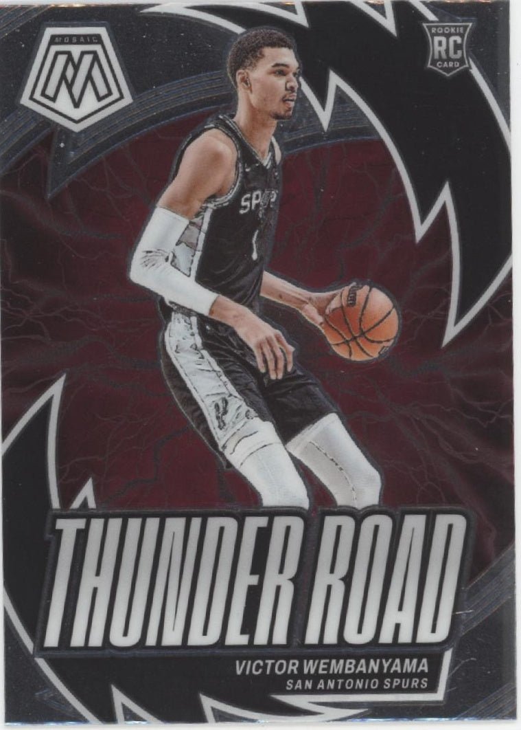 Victor Wembanyama 2023 - 24 Panini Mosaic Thunder Road RC #8 - Collector Store LLC