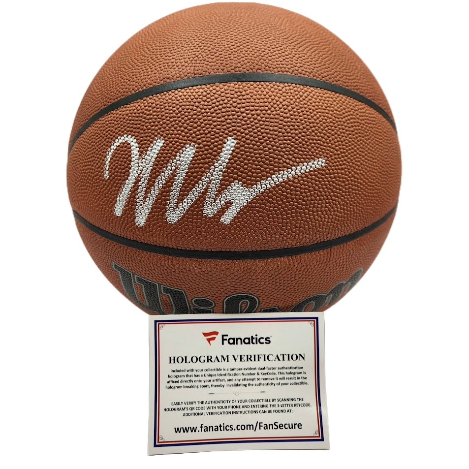 Victor Wembanyama Auto Wilson Official Game Basketball Fanatics Certified - Collector Store LLC