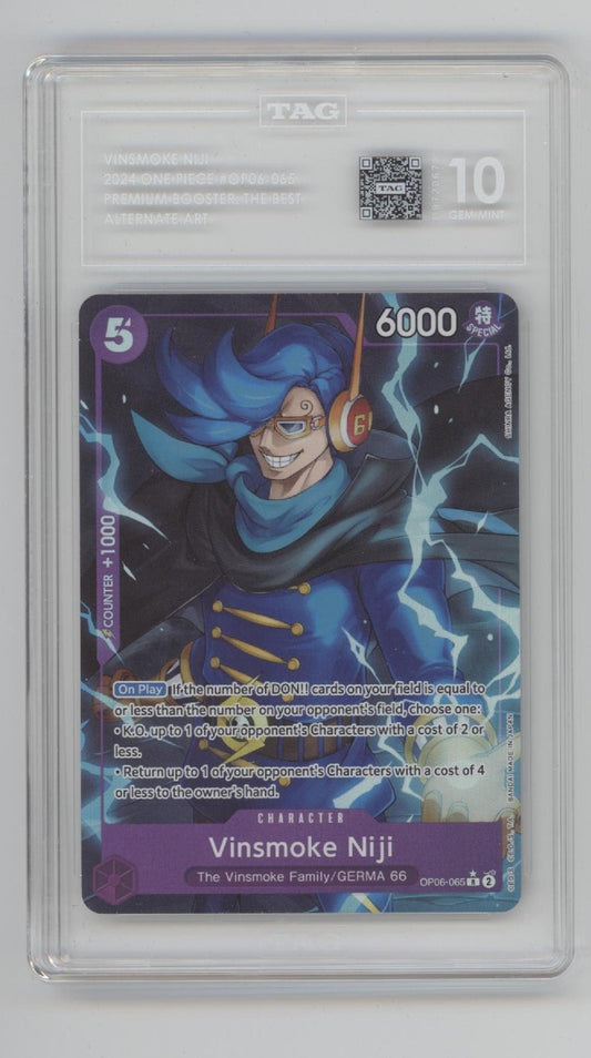 Vinsmoke Niji One Piece Card Game Premium Booster The Best Alt Art #065 TAG 10 - Collector Store LLC