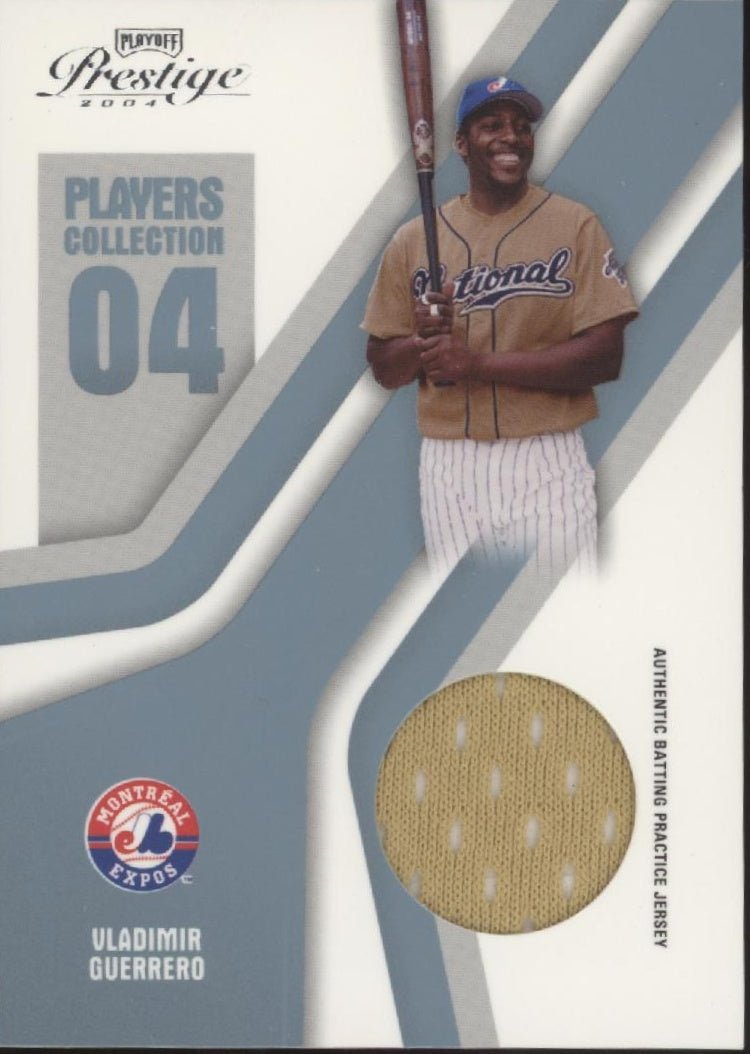 Vladimir Guerrero 2004 Playoff Prestige Players Collection 04 Swatch 33/50 - Collector Store LLC