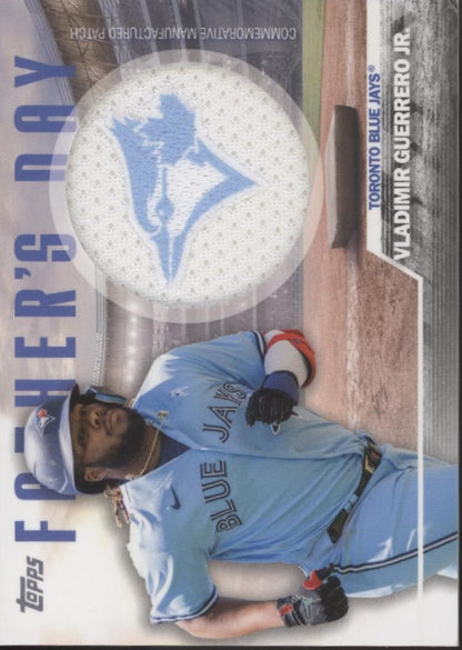 Vladimir Guerrero Jr. 2023 Topps Series 2 Father's Day Commemorative Patch Card - Collector Store LLC