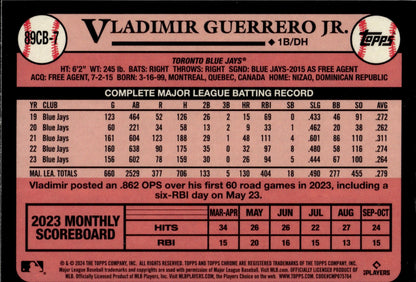 Vladimir Guerrero Jr. 2024 Topps Chrome 35th Anniversary Refractor #89CB - 7 - Collector Store LLC