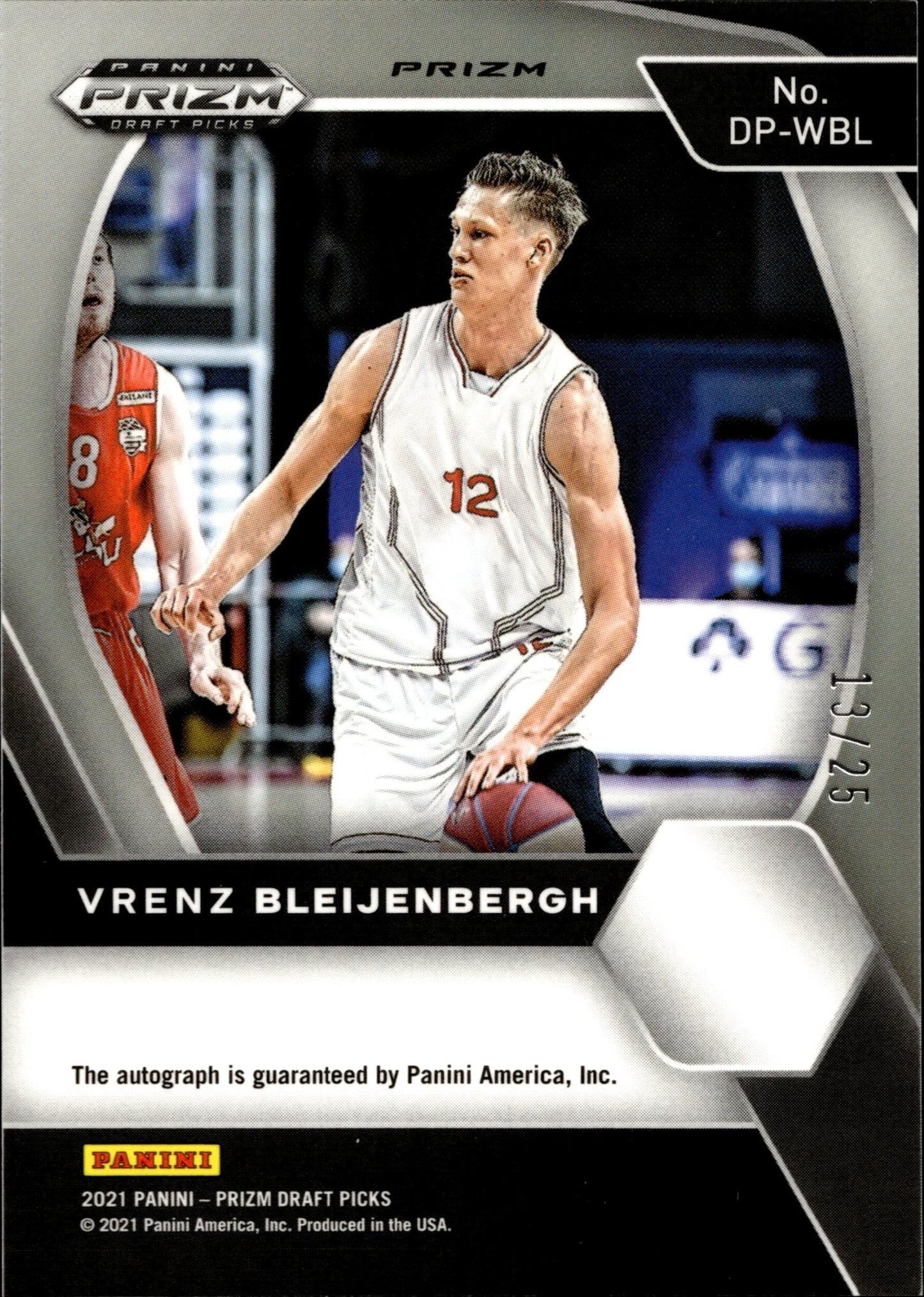 Vrenz Bleijenbergh 2021 Panini Prizm Draft Picks Green Pulsar Prizm RC Auto /25 - Collector Store LLC