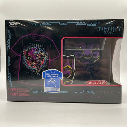 Wakanda Forever Funko Pop & Tee! The Infinity Saga #981 Target Exclusive Size L - Collector Store LLC