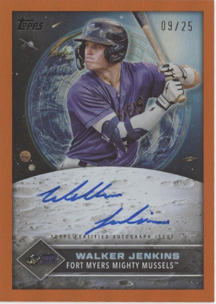 Walker Jenkins 2024 Topps Pro Debut Future Cornerstones Orange Foil Auto 09/25 - Collector Store LLC