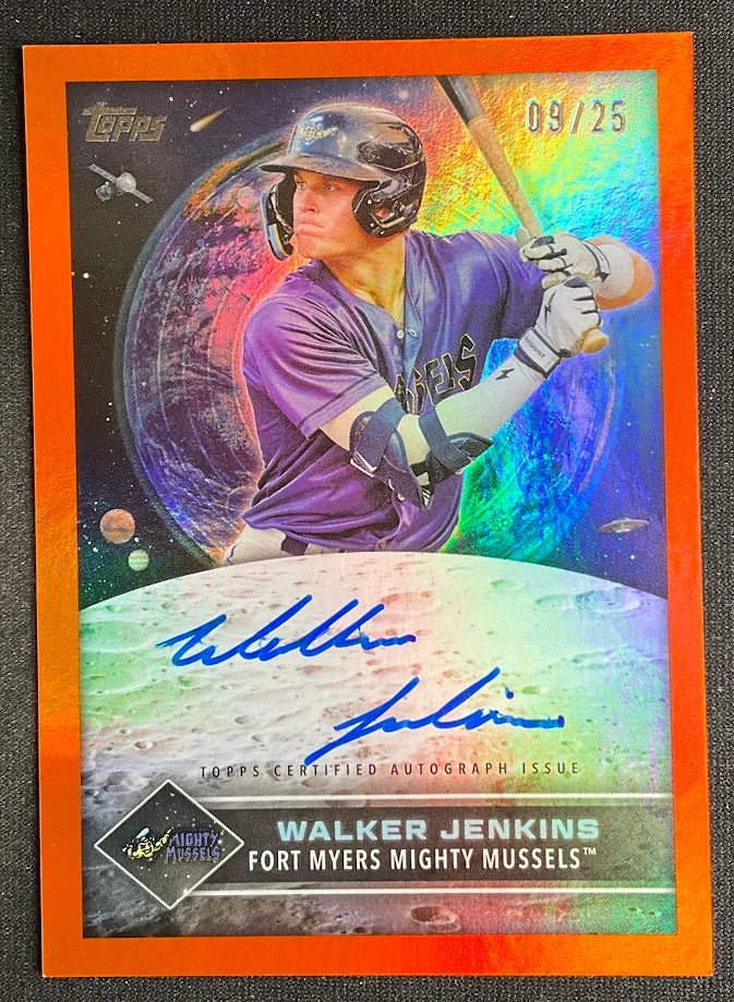 Walker Jenkins 2024 Topps Pro Debut Future Cornerstones Orange Foil Auto 09/25 - Collector Store LLC