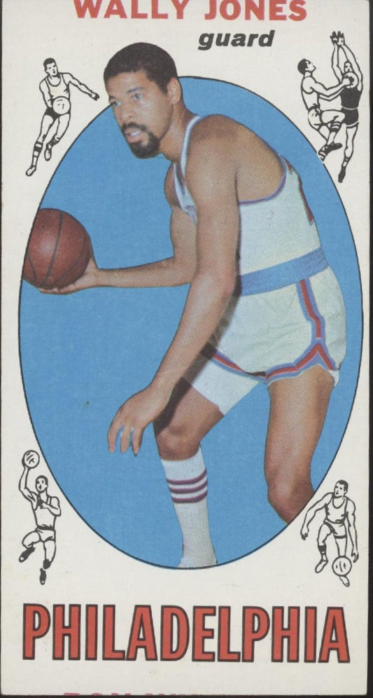 Wally Jones 1969 - 70 Topps Oversized RC #54 Philadelphia 76ers VG - EX - Collector Store LLC