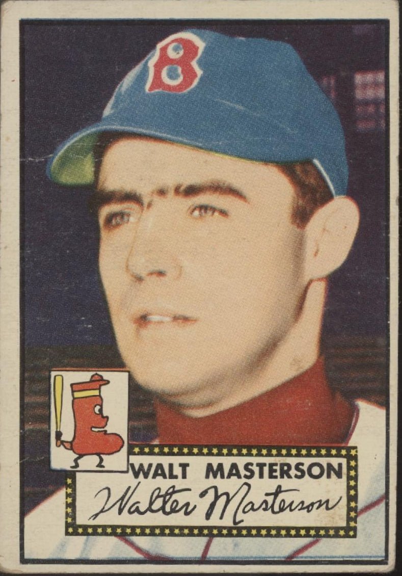 Walt Masterson 1952 Topps #186 Boston Red Sox VG - Collector Store LLC