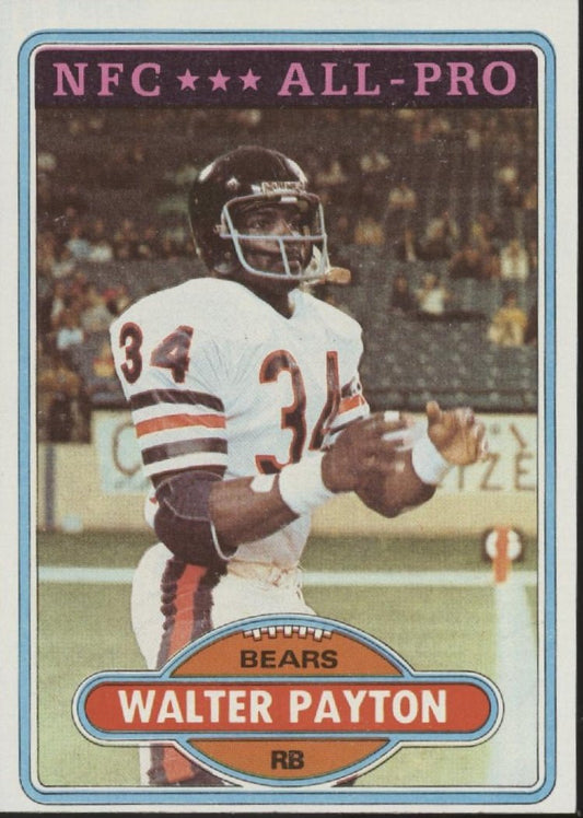 Walter Payton 1980 Topps #160 Chicago Bears #1 - Collector Store LLC