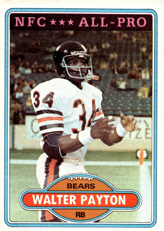 Walter Payton 1980 Topps #160 Chicago Bears - Collector Store LLC