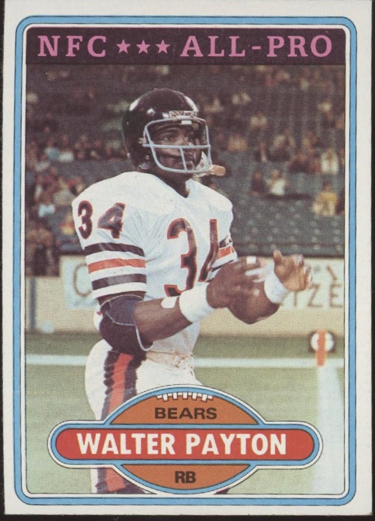 Walter Payton 1980 Topps #160 Chicago Bears EX #2 - Collector Store LLC