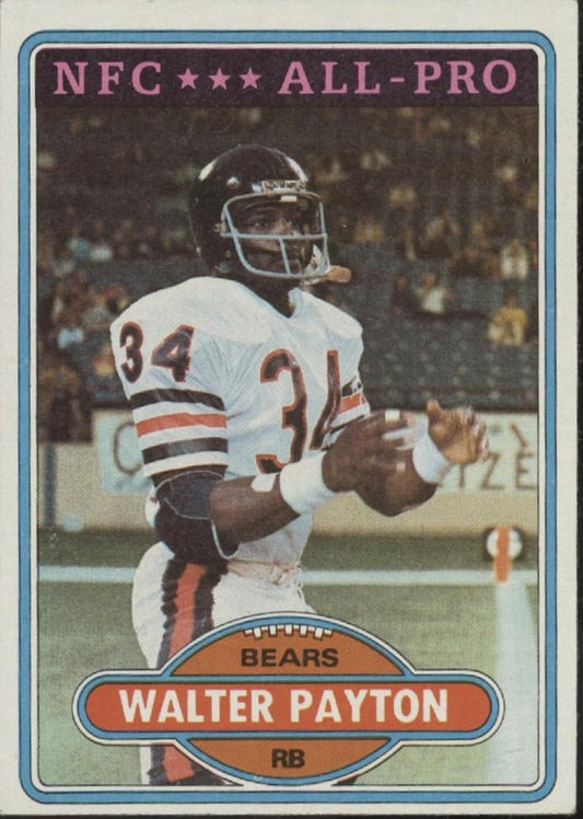 Walter Payton 1980 Topps 160 Chicago Bears VG - EX - Collector Store LLC