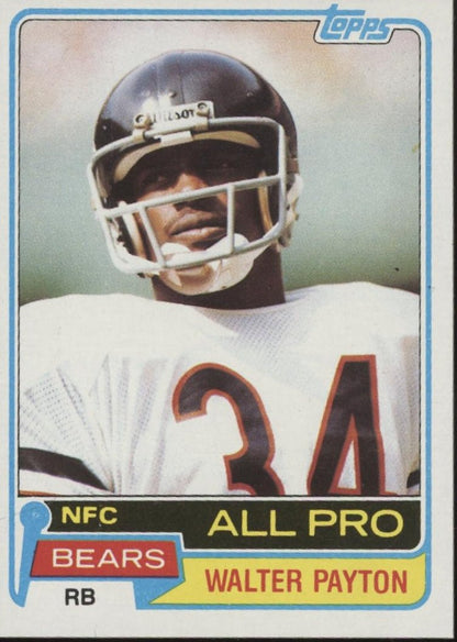 Walter Payton 1981 Topps #400 Chicago Bears #2 - Collector Store LLC