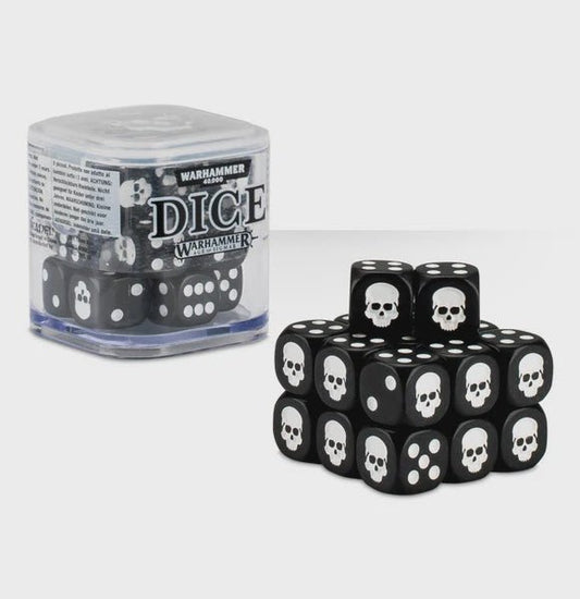 Warhammer: 12mm Dice Cube (Black) - Collector Store LLC