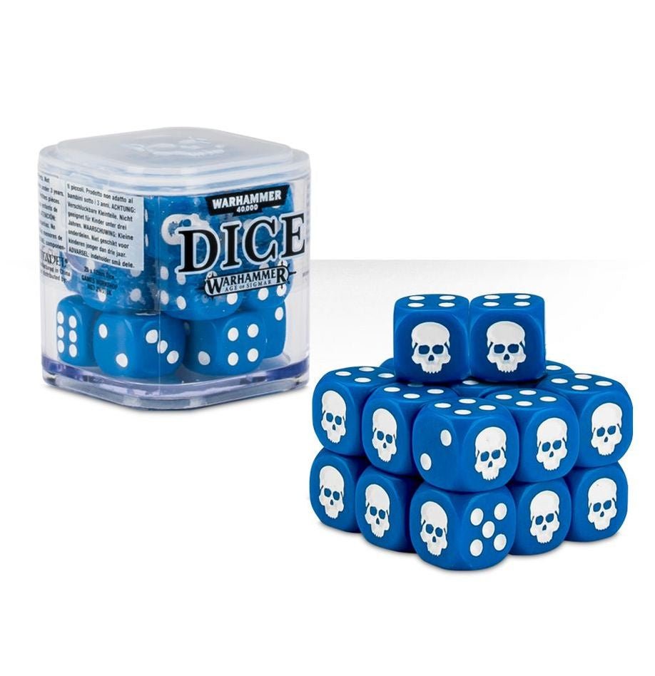 Warhammer: 12mm Dice Cube (Blue) - Collector Store LLC