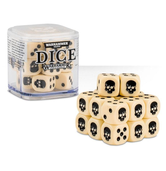 Warhammer: 12mm Dice Cube (Bone) - Collector Store LLC