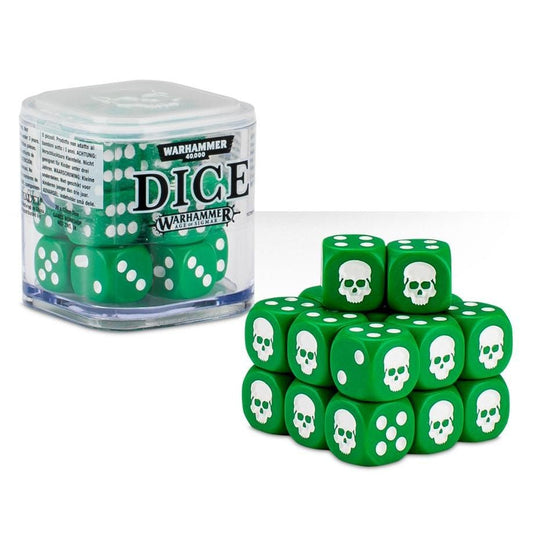 Warhammer: 12mm Dice Cube (Green) - Collector Store LLC