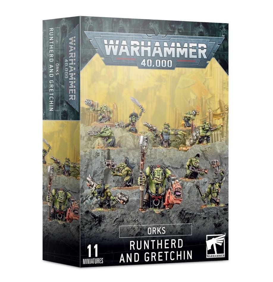 Warhammer 40K: Orks - Runtherd and Gretchin - Collector Store LLC