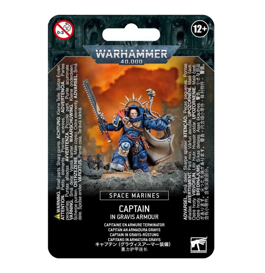 Warhammer 40K: Space Marines - Captain in Gravis Armour - Collector Store LLC