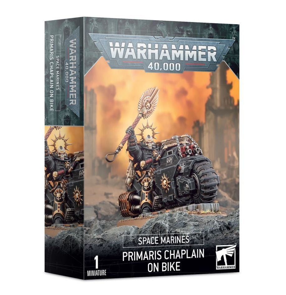 Warhammer 40K: Space Marines - Primaris Chaplain on Bike - Collector Store LLC