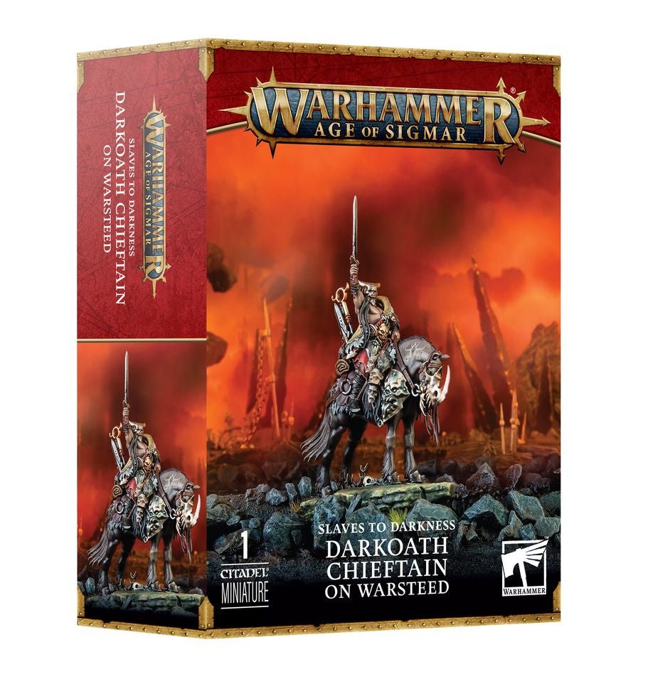 Warhammer Age of Sigmar: Slaves to Darkness - Darkoath Chieftan on Warsteed - Collector Store LLC